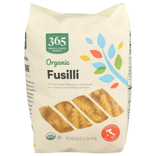 365 by Whole Foods Market, Organic Fusilli Pasta, 16 Ounce