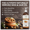 Viva Naturals Sweet Almond Oil for Skin - Body Oil, Hair Moisturizer and Relaxing Massage