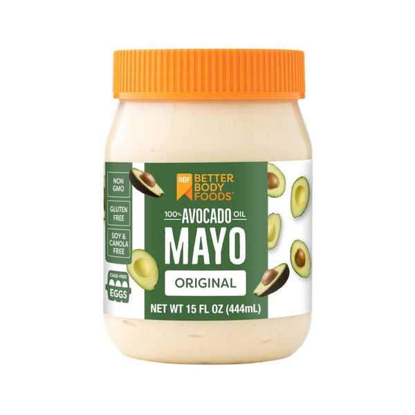 BetterBody Foods Avocado Oil Mayonnaise, Non-GMO Mayo Spread Made with Cage-Free Eggs, Paleo